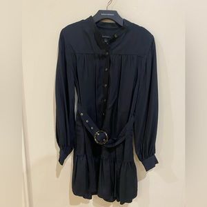 Flounce-Hem Mini Dress